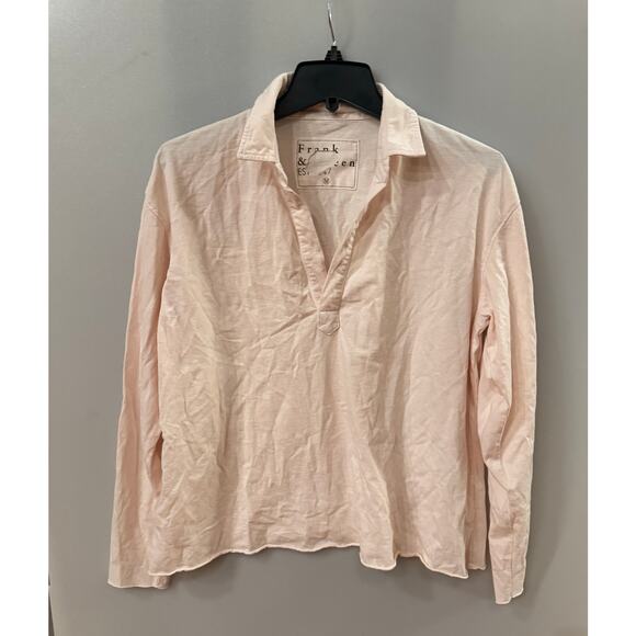 Frank & Eileen Popover Henley - Vintage Rose - Size M - Picture 1 of 5